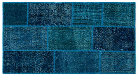 Apex Patchwork Unique Turkuaz 25967 080 cm X 150 cm - 1
