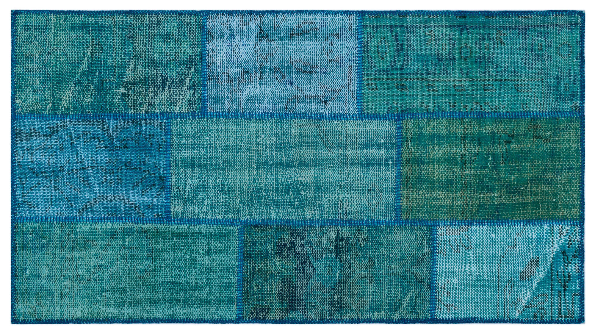 Apex Patchwork Unique Turkuaz 25968 080 cm X 150 cm
