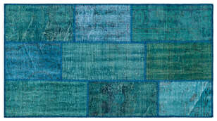 Apex Patchwork Unique Turkuaz 25968 080 cm X 150 cm (1)