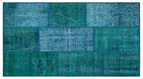 Apex Patchwork Unique Turkuaz 25977 080 cm X 150 cm - 1