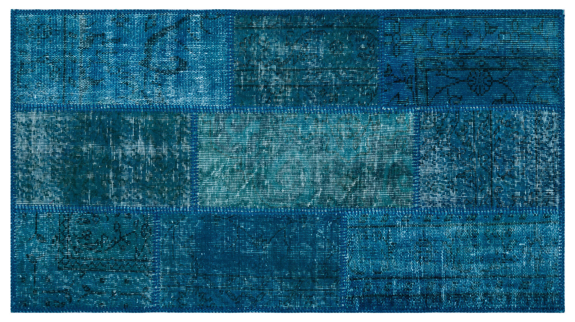 Apex Patchwork Unique Turkuaz 26060 080 cm X 150 cm