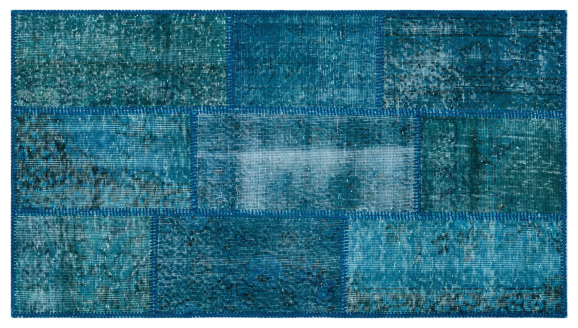 Apex Patchwork Unique Turkuaz 26125 080 cm X 150 cm