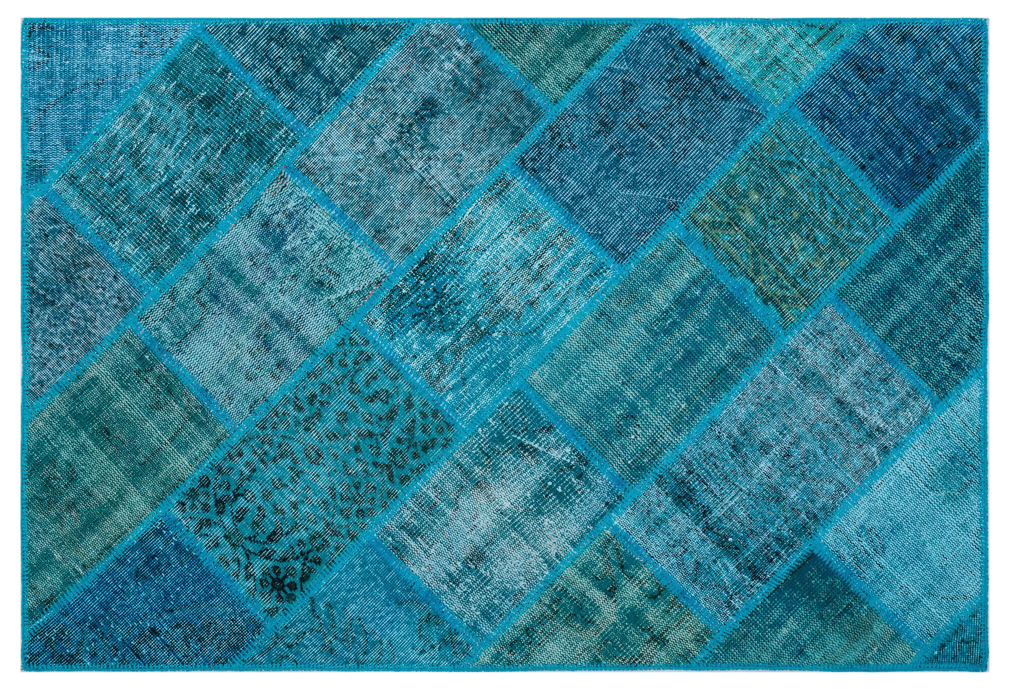 Apex Patchwork Unique Turkuaz 26252 120 cm X 180 cm
