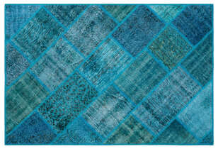 Apex Patchwork Unique Turkuaz 26252 120 cm X 180 cm (1)