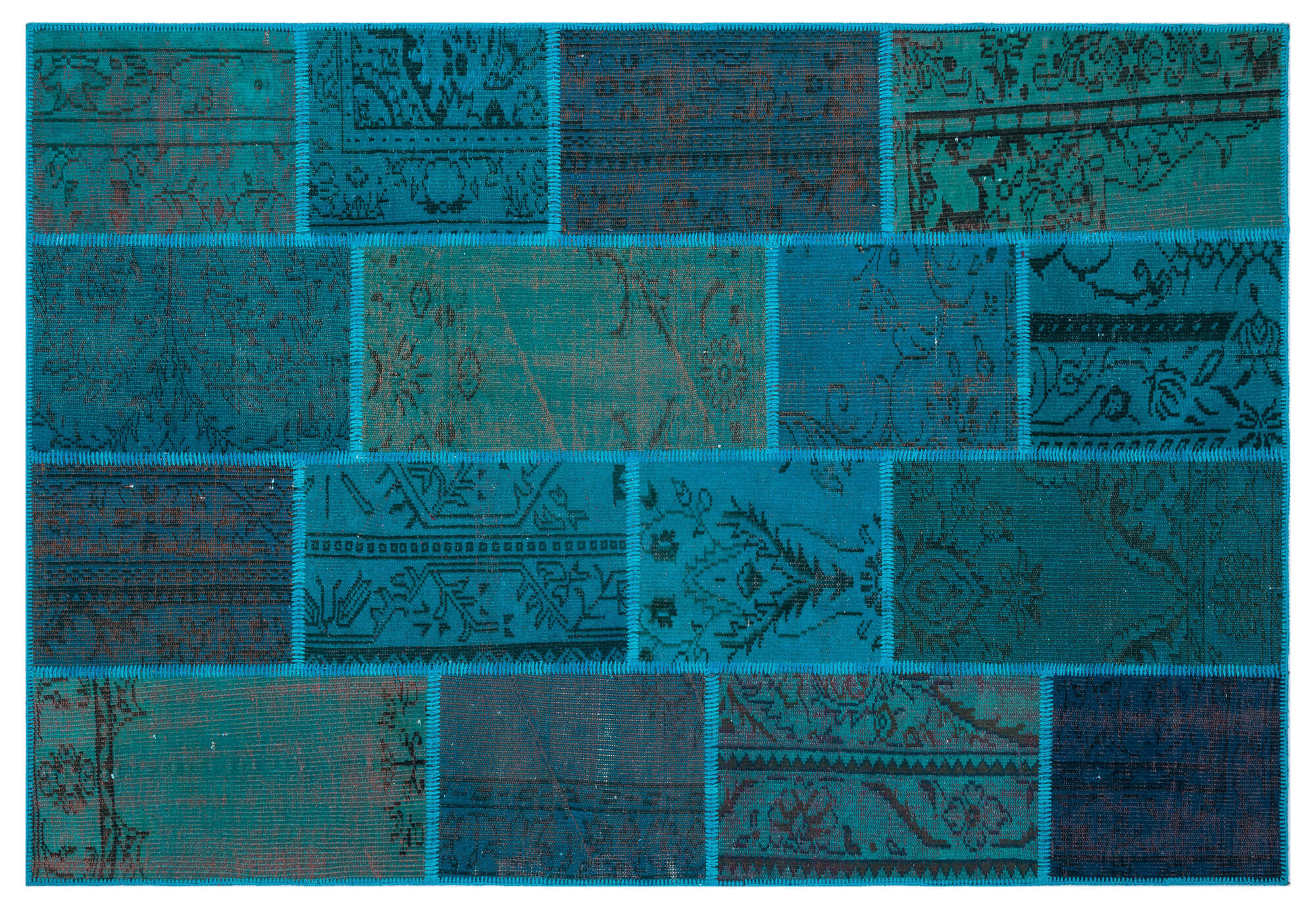 Apex Patchwork Unique Turkuaz 26385 160 cm X 230 cm