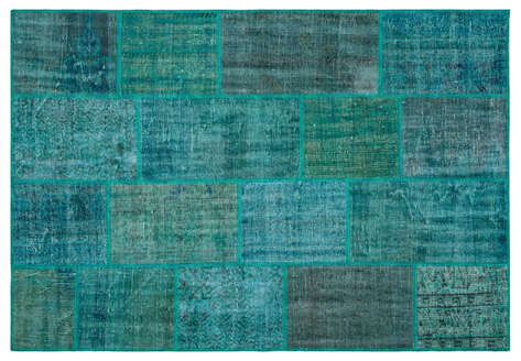 Apex Patchwork Unique Turkuaz 26411 158 cm X 230 cm - 1