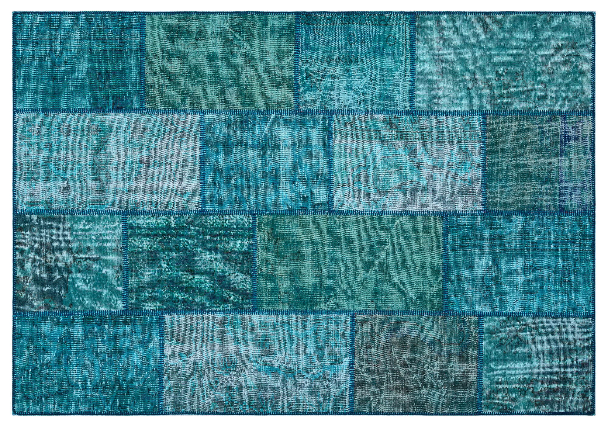 Apex Patchwork Unique Turkuaz 26433 160 Cm X 230 Cm