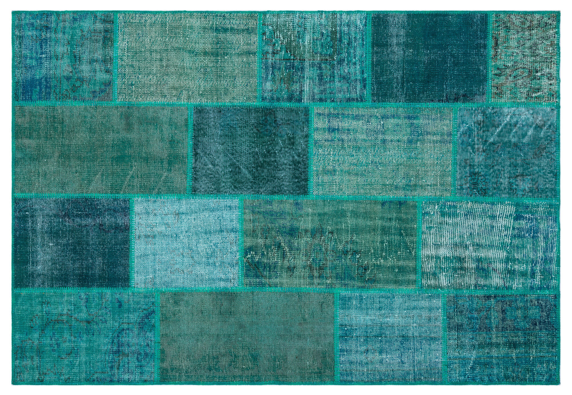 Apex Patchwork Unique Turkuaz 26485 158 Cm X 230 Cm