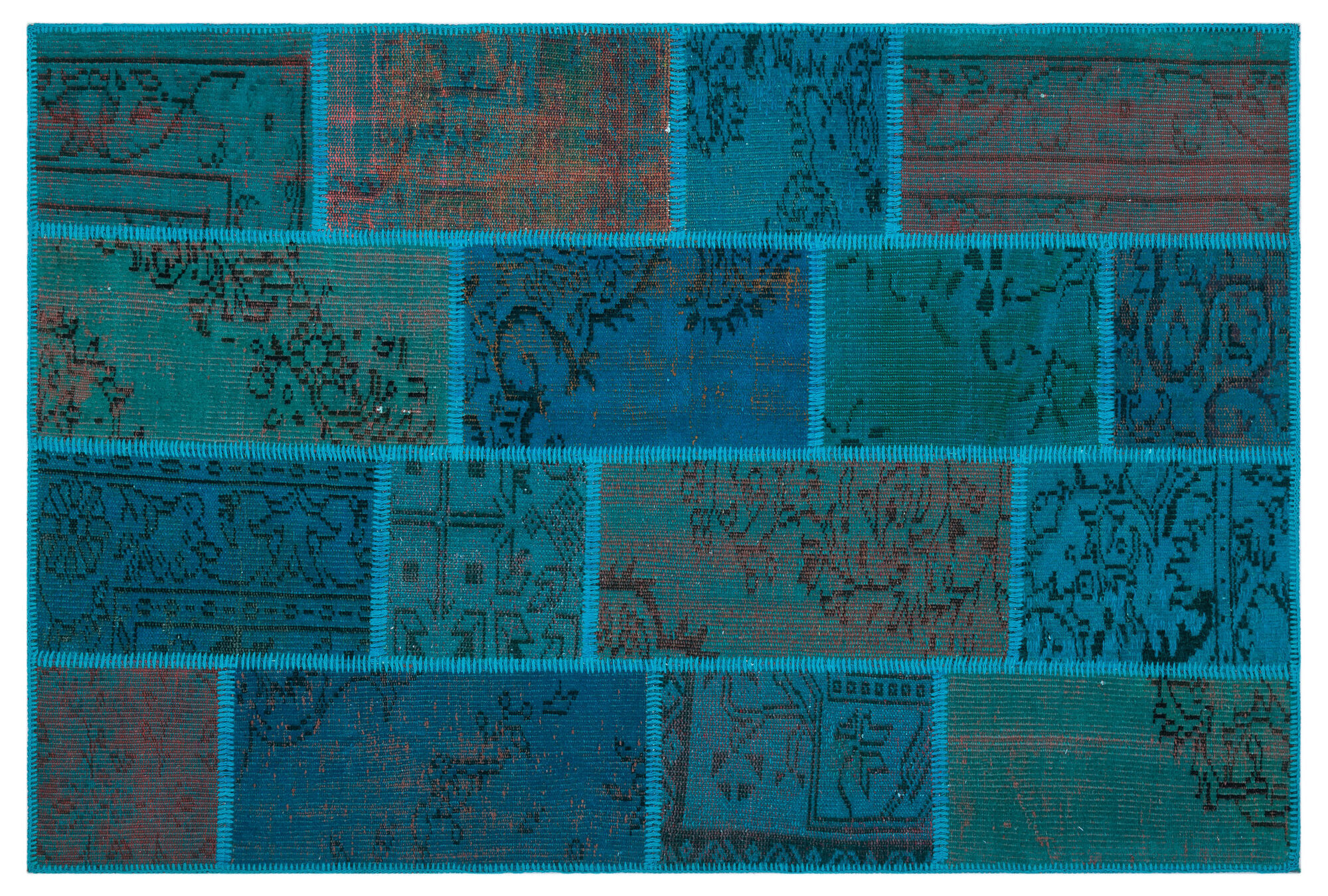Apex Patchwork Unique Turkuaz 26543 120 cm X 180 cm