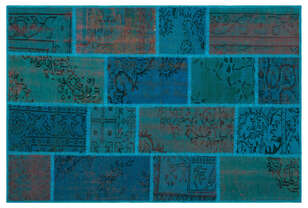 Apex Patchwork Unique Turkuaz 26543 120 cm X 180 cm (1)