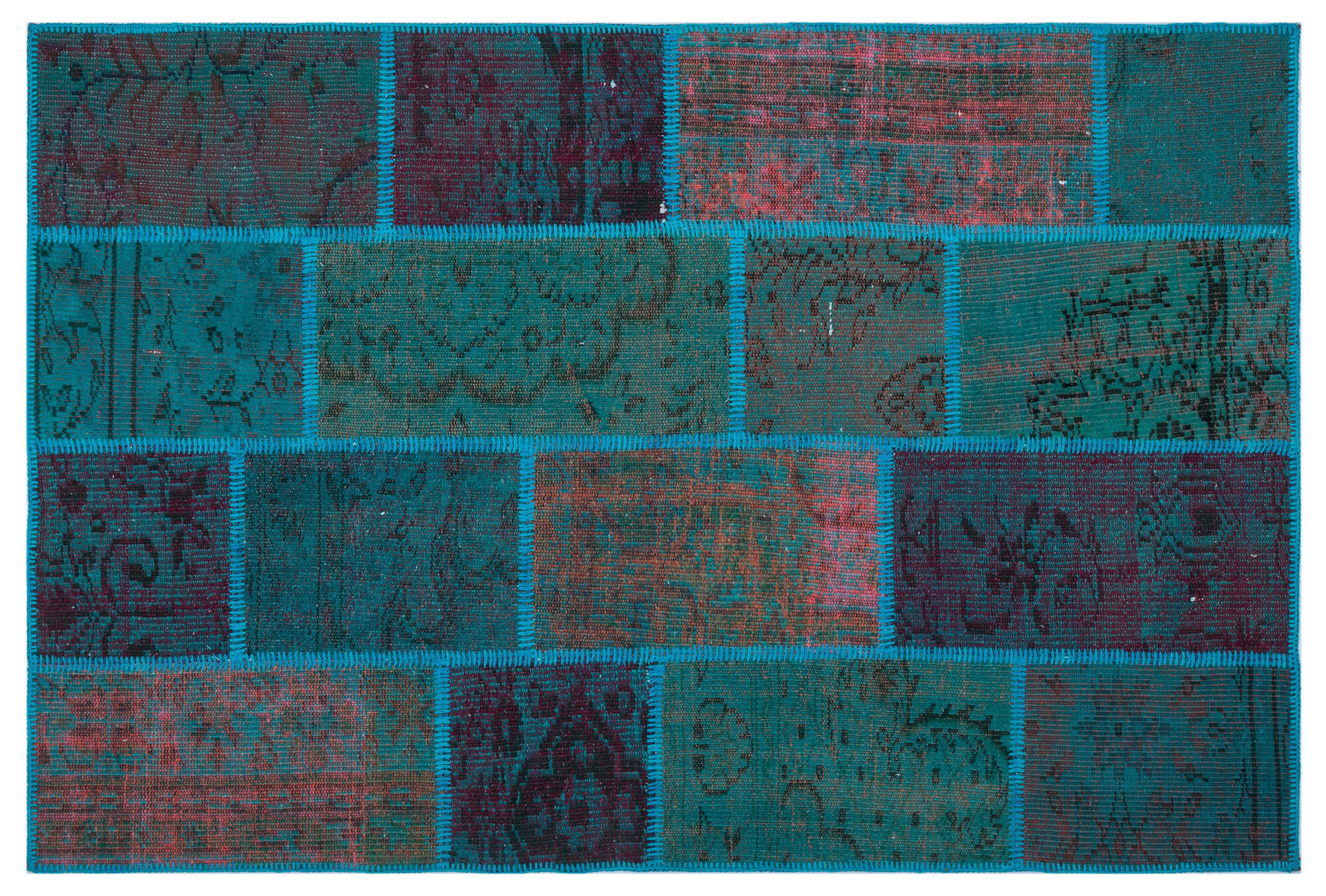 Apex Patchwork Unique Turkuaz 26628 120 cm X 180 cm