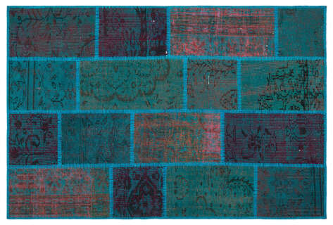 Apex Patchwork Unique Turkuaz 26628 120 cm X 180 cm - 1
