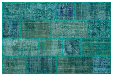 Apex Patchwork Unique Turkuaz 26650 120 cm X 180 cm - 1