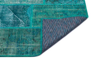 Apex Patchwork Unique Turkuaz 26650 120 cm X 180 cm (2)