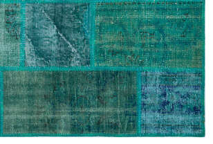 Apex Patchwork Unique Turkuaz 26650 120 cm X 180 cm (4)