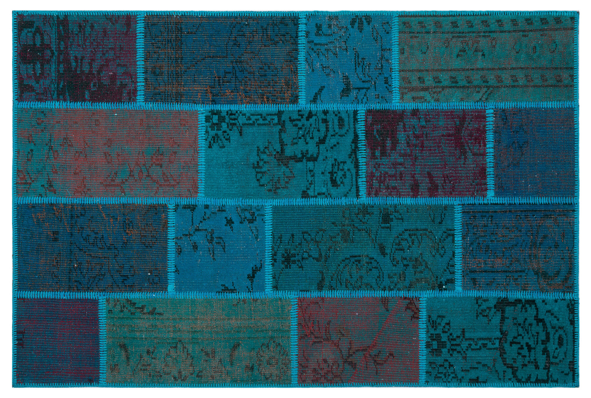 Apex Patchwork Unique Turkuaz 26659 120 cm X 180 cm