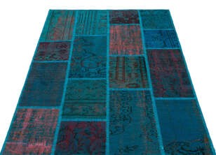 Apex Patchwork Unique Turkuaz 26690 120 cm X 180 cm (3)