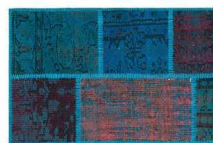 Apex Patchwork Unique Turkuaz 26690 120 cm X 180 cm (5)