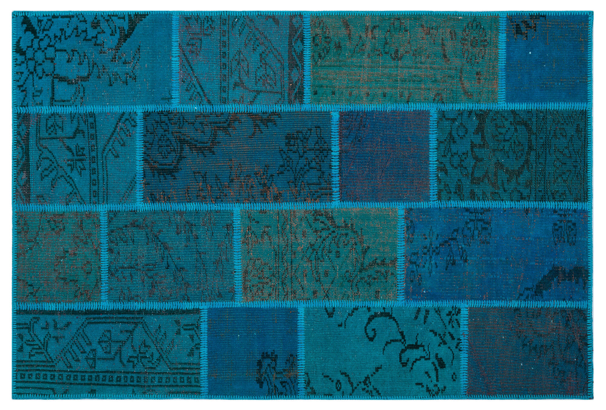 Apex Patchwork Unique Turkuaz 26697 120 cm X 180 cm