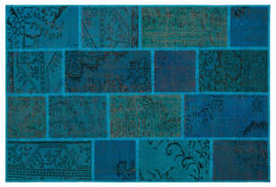Apex Patchwork Unique Turkuaz 26697 120 cm X 180 cm (1)
