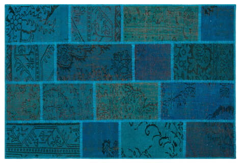 Apex Patchwork Unique Turkuaz 26697 120 cm X 180 cm - 1