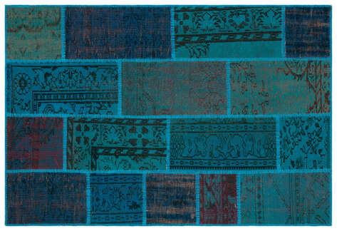 Apex Patchwork Unique Turkuaz 33145 120 cm X 180 cm - 1