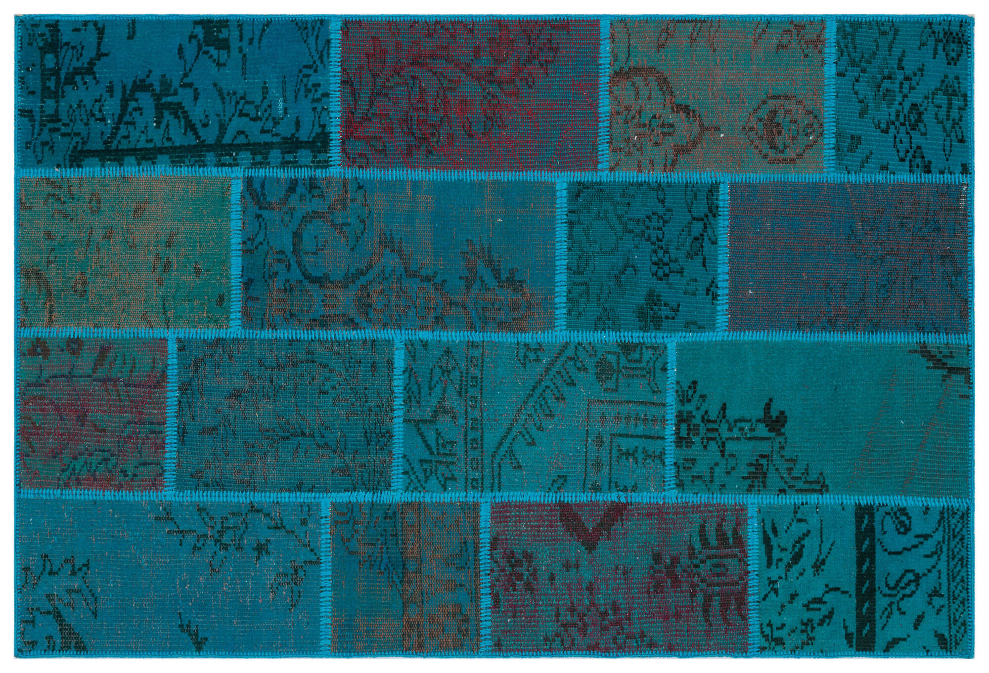 Apex Patchwork Unique Turkuaz 33148 120 cm X 180 cm