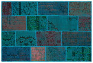 Apex Patchwork Unique Turkuaz 33149 120 cm X 180 cm (1)