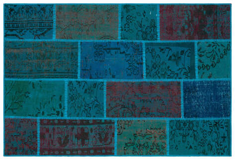 Apex Patchwork Unique Turkuaz 33152 120 cm X 180 cm - 1