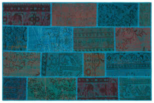 Apex Patchwork Unique Turkuaz 33153 120 cm X 180 cm (1)