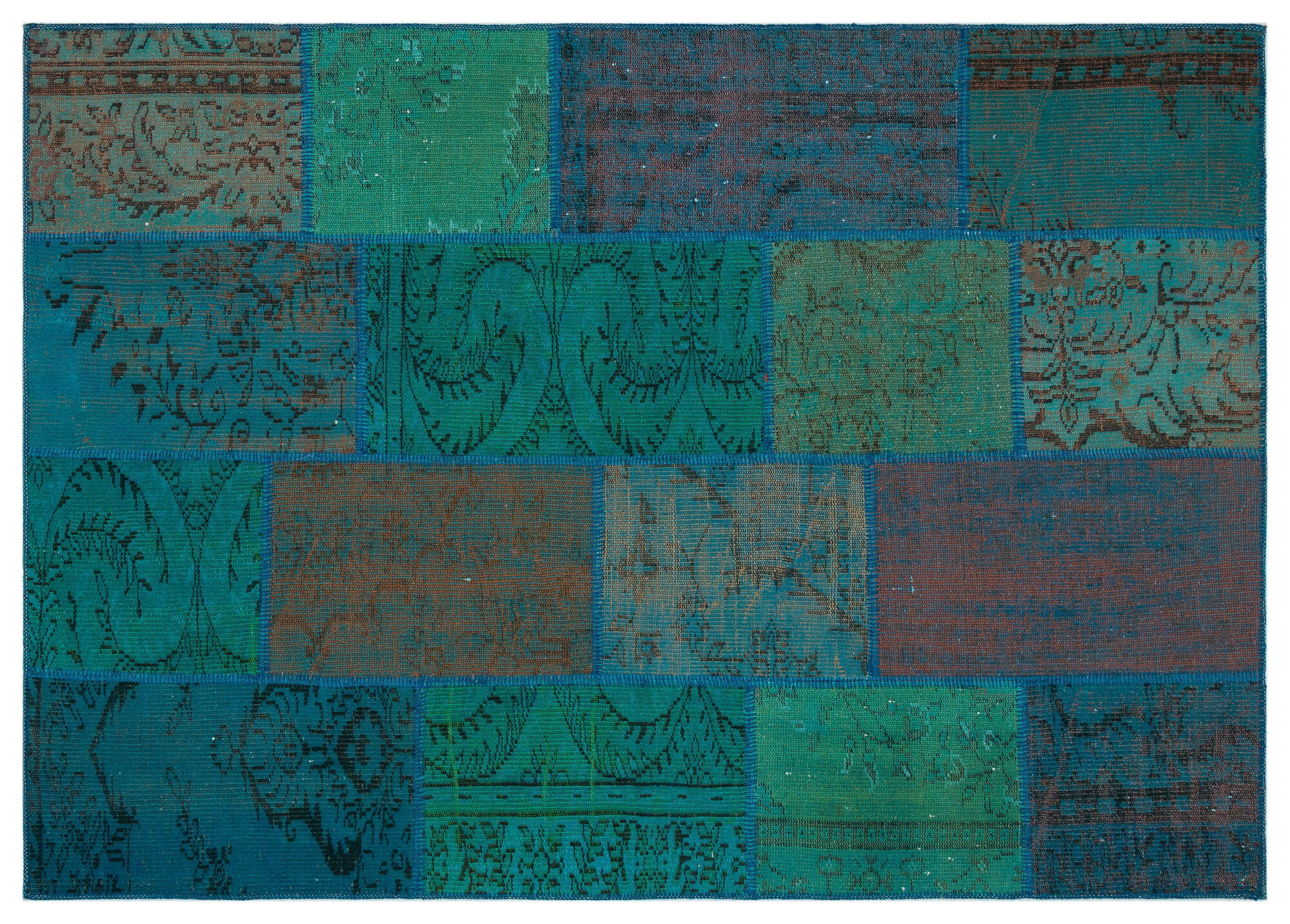 Apex Patchwork Unique Turkuaz 33872 160 cm X 230 cm