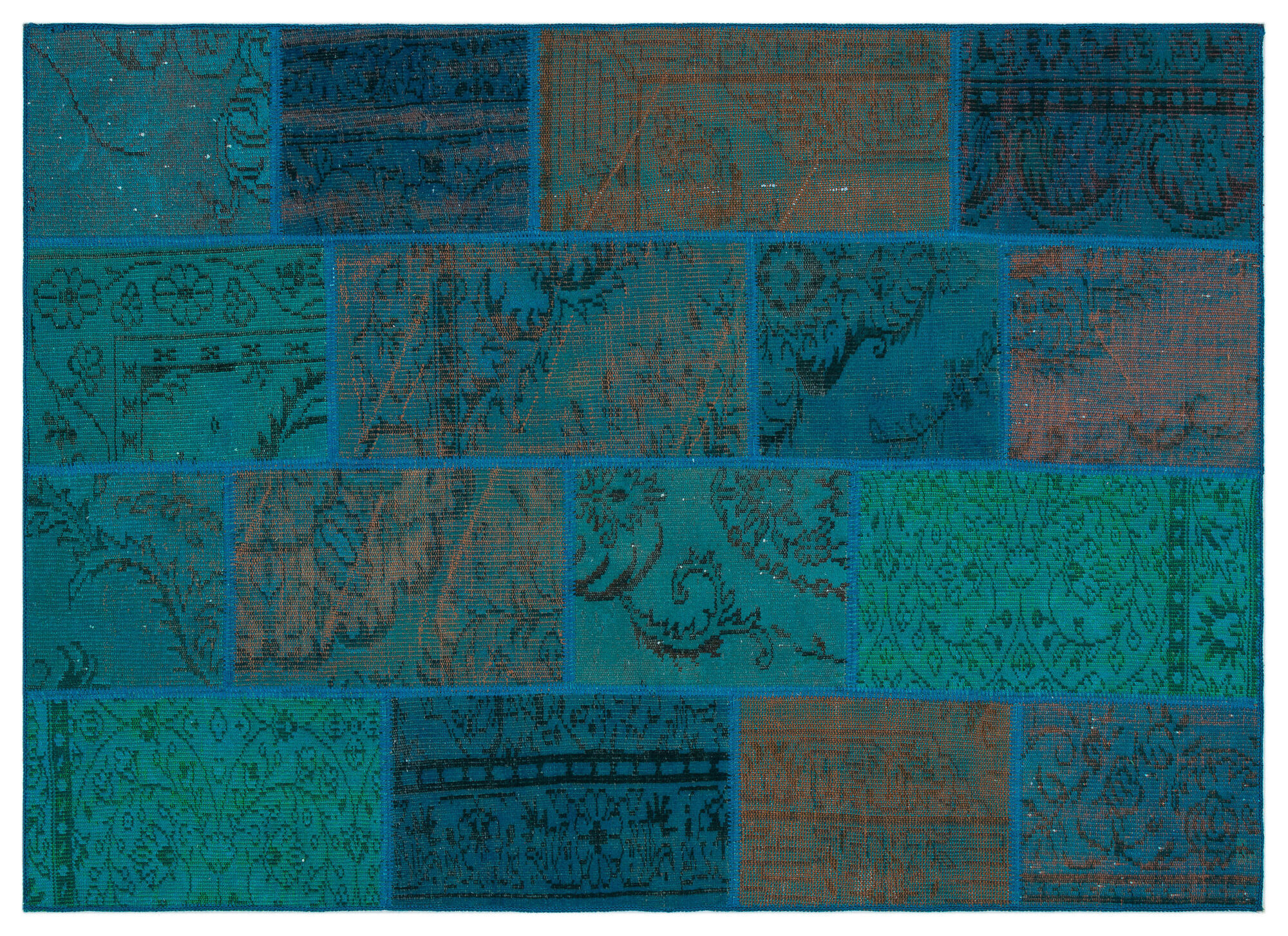 Apex Patchwork Unique Turkuaz 33915 160 cm X 230 cm