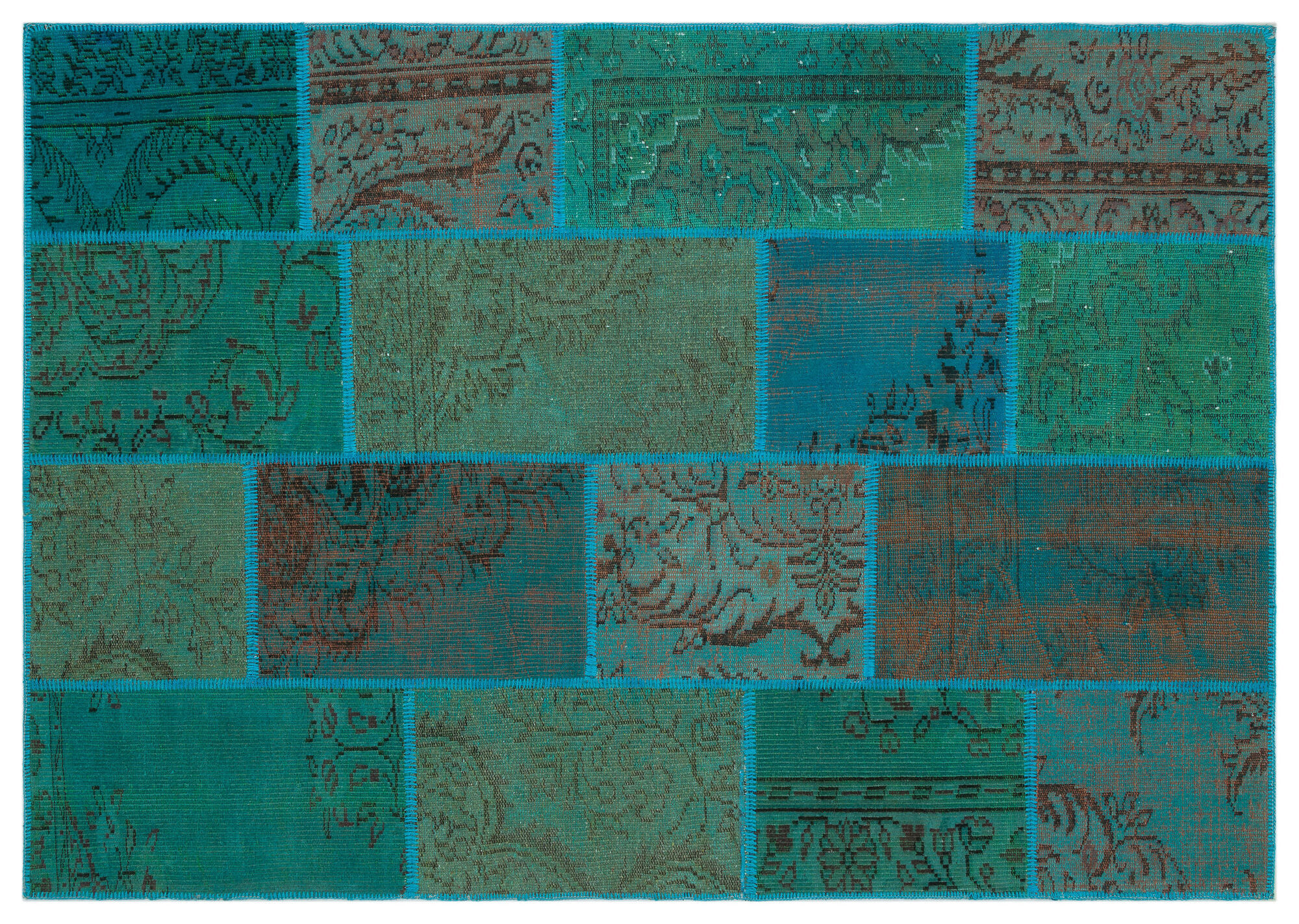 Apex Patchwork Unique Turkuaz 33916 160 cm X 230 cm
