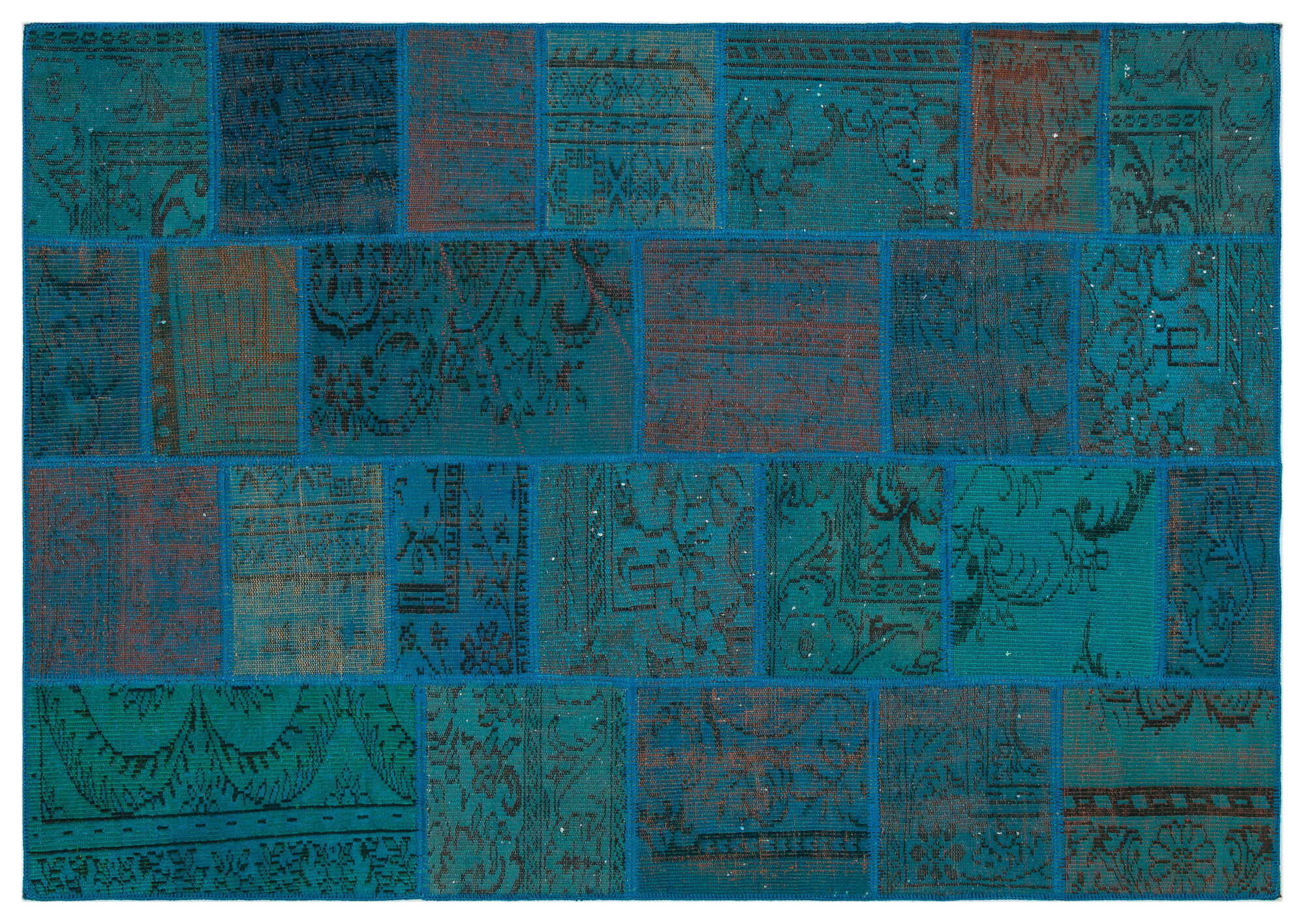 Apex Patchwork Unique Turkuaz 33946 160 cm X 230 cm