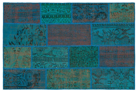 Apex Patchwork Unique Turkuaz 34155 122 cm X 183 cm - 1