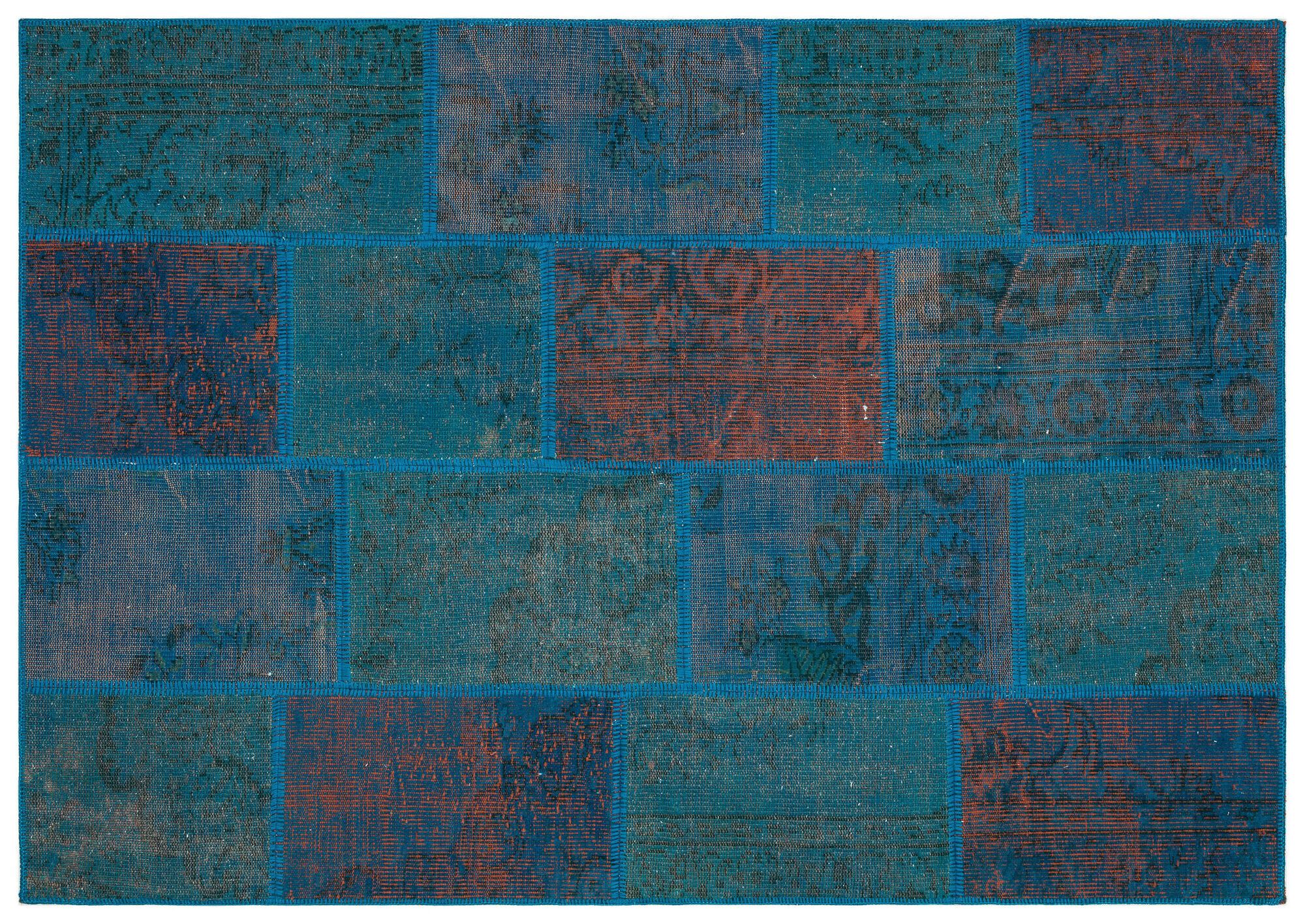 Apex Patchwork Unique Turkuaz 35472 162 cm X 230 cm