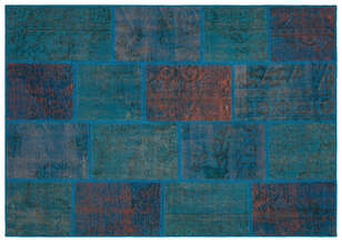 Apex Patchwork Unique Turkuaz 35472 162 cm X 230 cm (1)