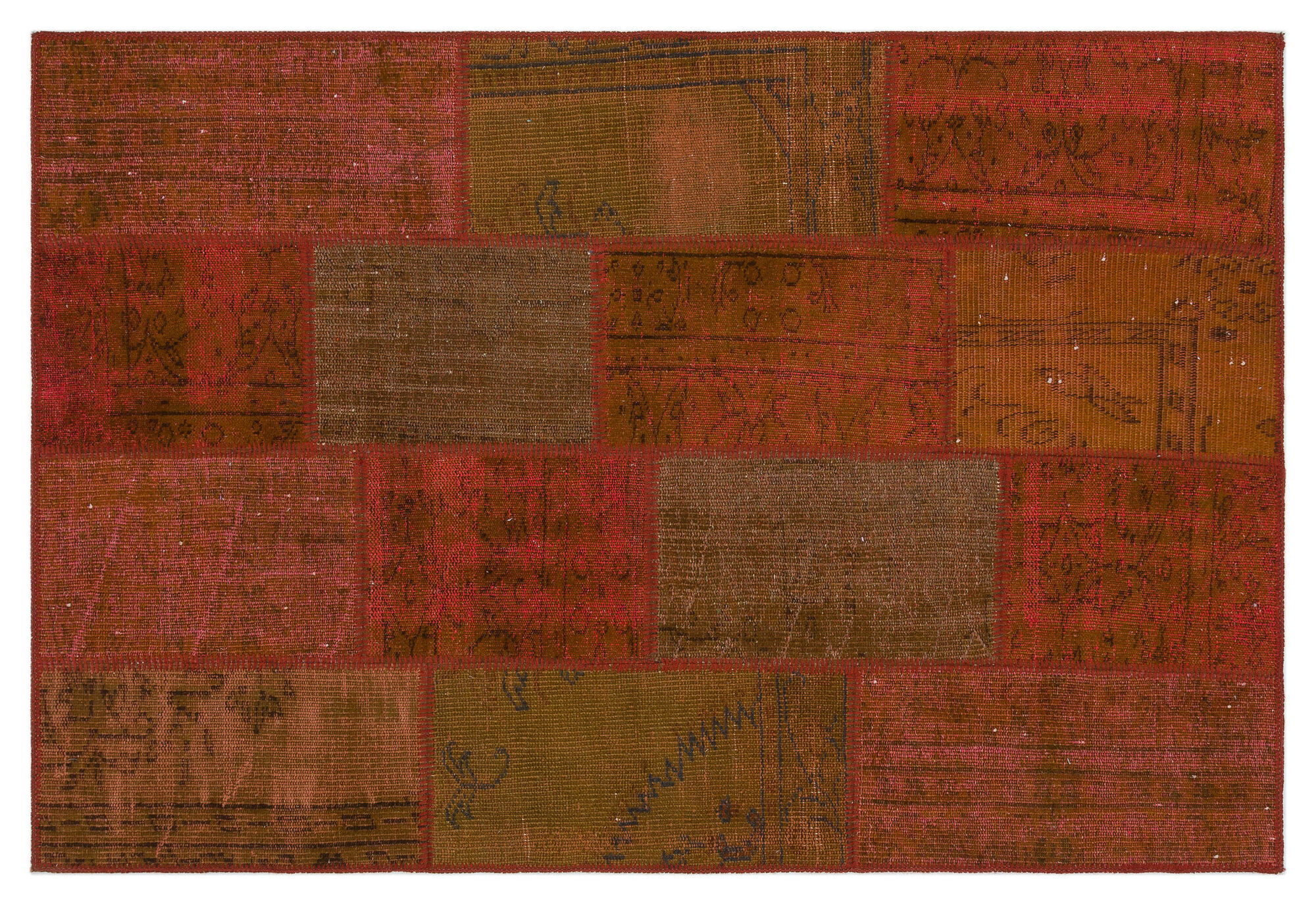 Apex Patchwork Unique Turuncu 33858 120 cm X 180 cm