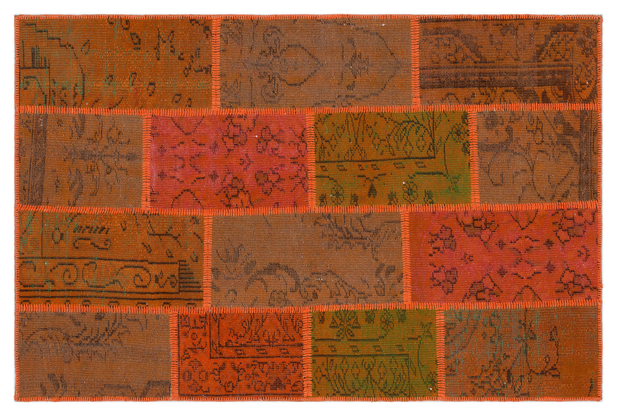 Apex Patchwork Unique Turuncu 33860 120 cm X 182 cm