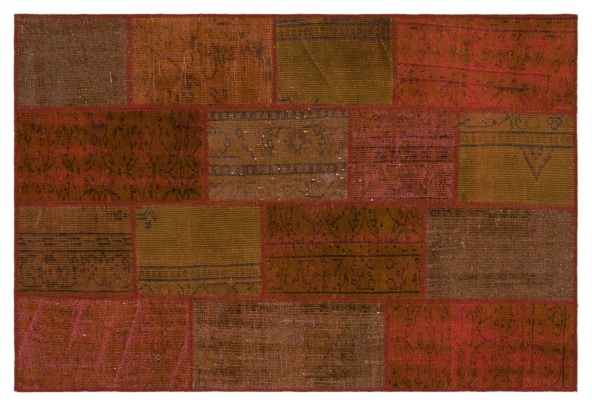 Apex Patchwork Unique Turuncu 33862 120 cm X 178 cm