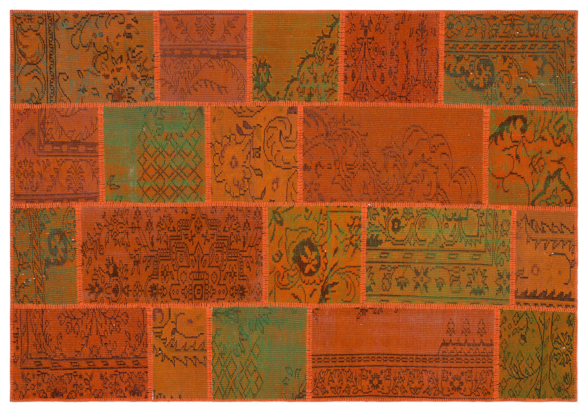 Apex Patchwork Unique Turuncu 33910 160 cm X 230 cm
