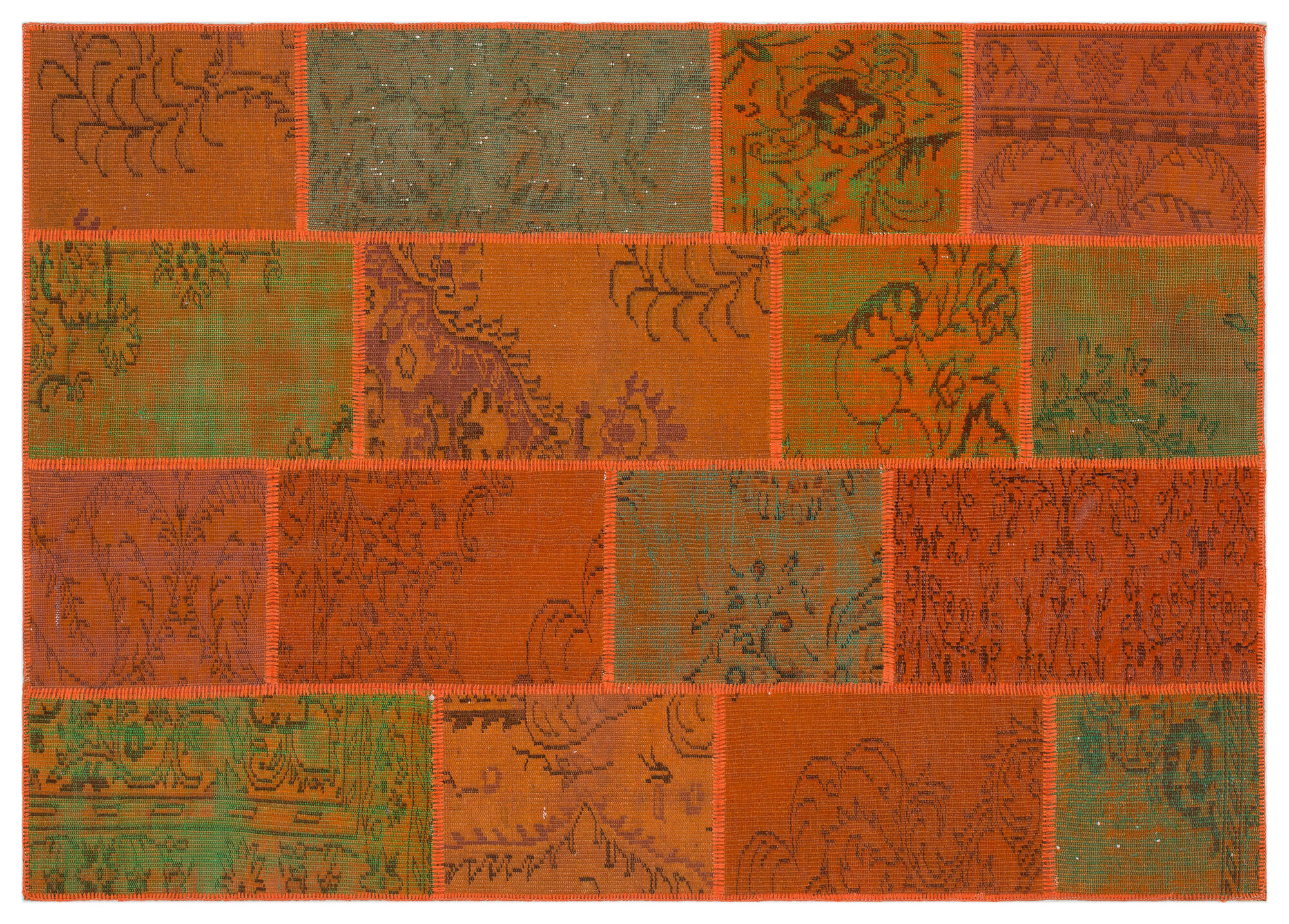 Apex Patchwork Unique Turuncu 33911 160 cm X 230 cm