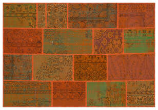Apex Patchwork Unique Turuncu 33929 160 cm X 230 cm (1)