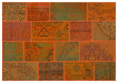 Apex Patchwork Unique Turuncu 33953 160 cm X 230 cm - 1