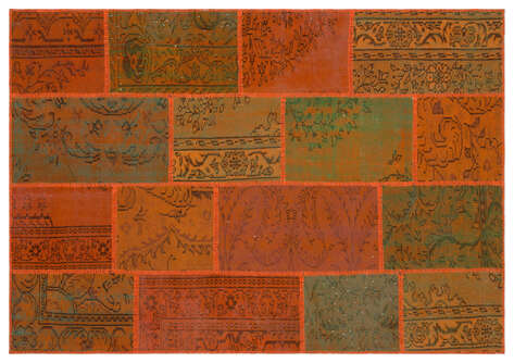 Apex Patchwork Unique Turuncu 33955 160 cm X 230 cm - 1