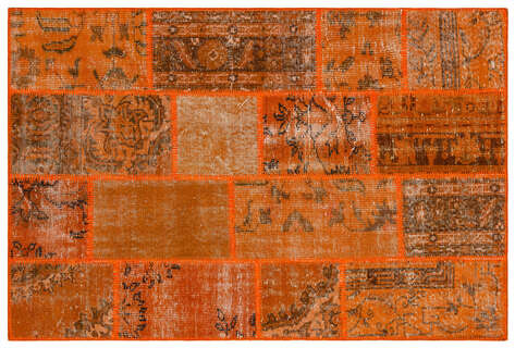 Apex Patchwork Unique Turuncu 36484 121 cm X 181 cm - 1