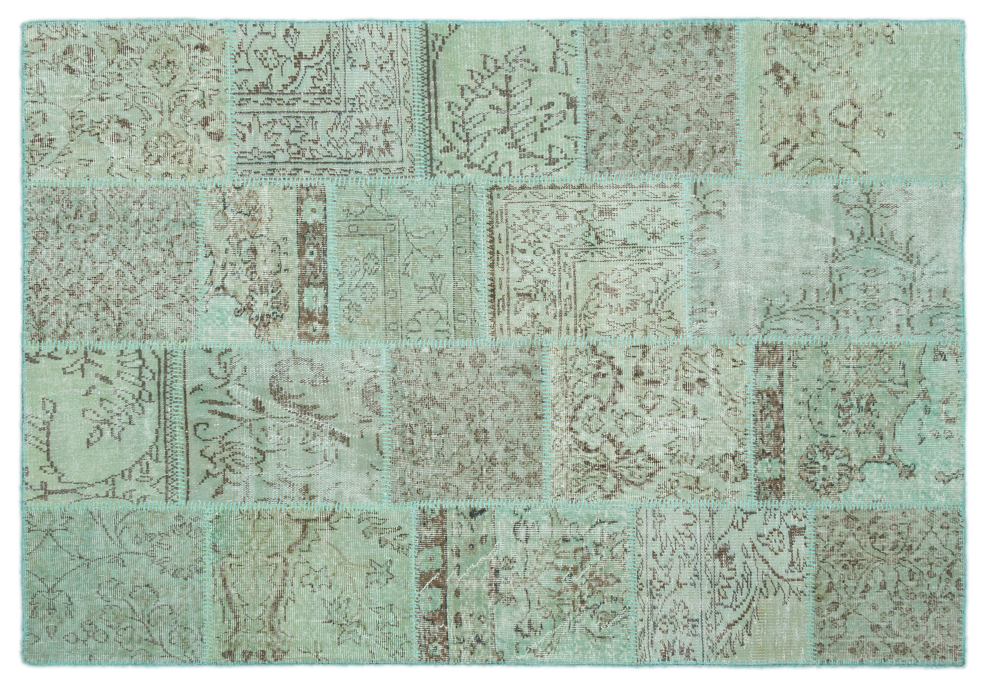 Apex Patchwork Unique Yeşil 20875 160 cm X 231 cm
