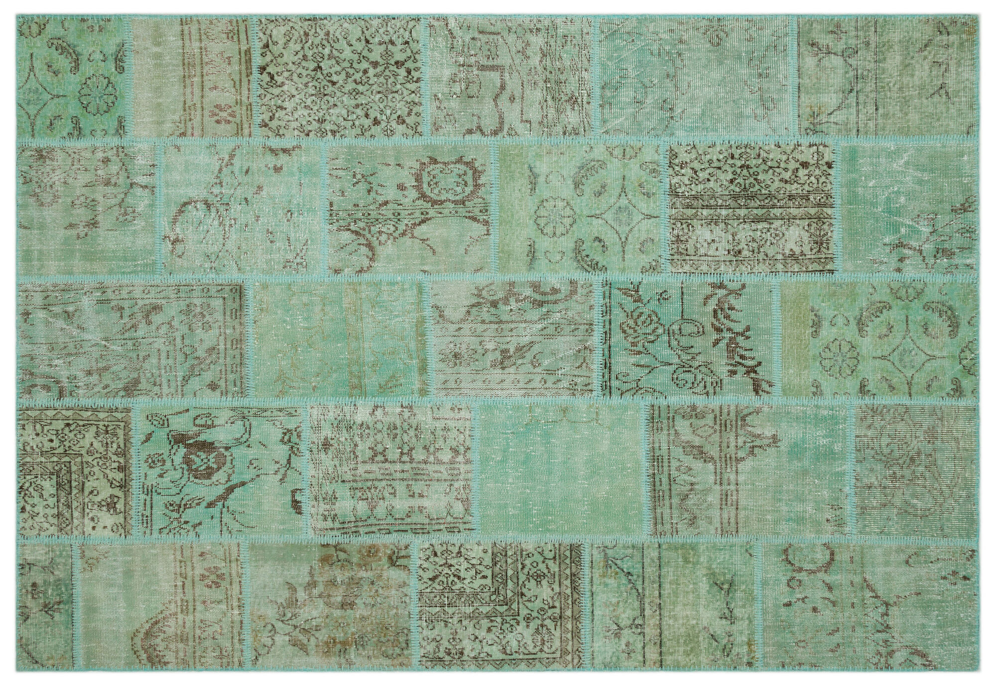 Apex Patchwork Unique Yeşil 21931 191 cm X 283 cm