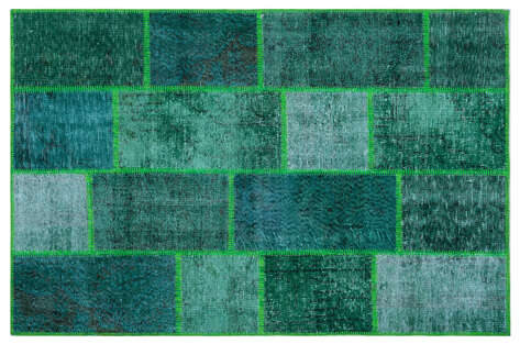 Apex Patchwork Unique Yeşil 26268 120 cm X 180 cm - 1