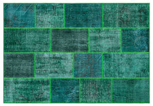 Apex Patchwork Unique Yeşil 26465 160 cm X 230 cm (1)